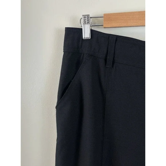 Democracy "Ab" Solution Sz 10 Women's Black Wide Leg Cropped Pants Career - Picture 2 of 9